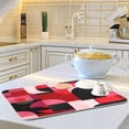 thumbnail image 6 of Dish Drying Mat Kitchen Pad Large Counter Absorbent Dish Mats Drainer Red and Black Record Pattern, 6 of 8