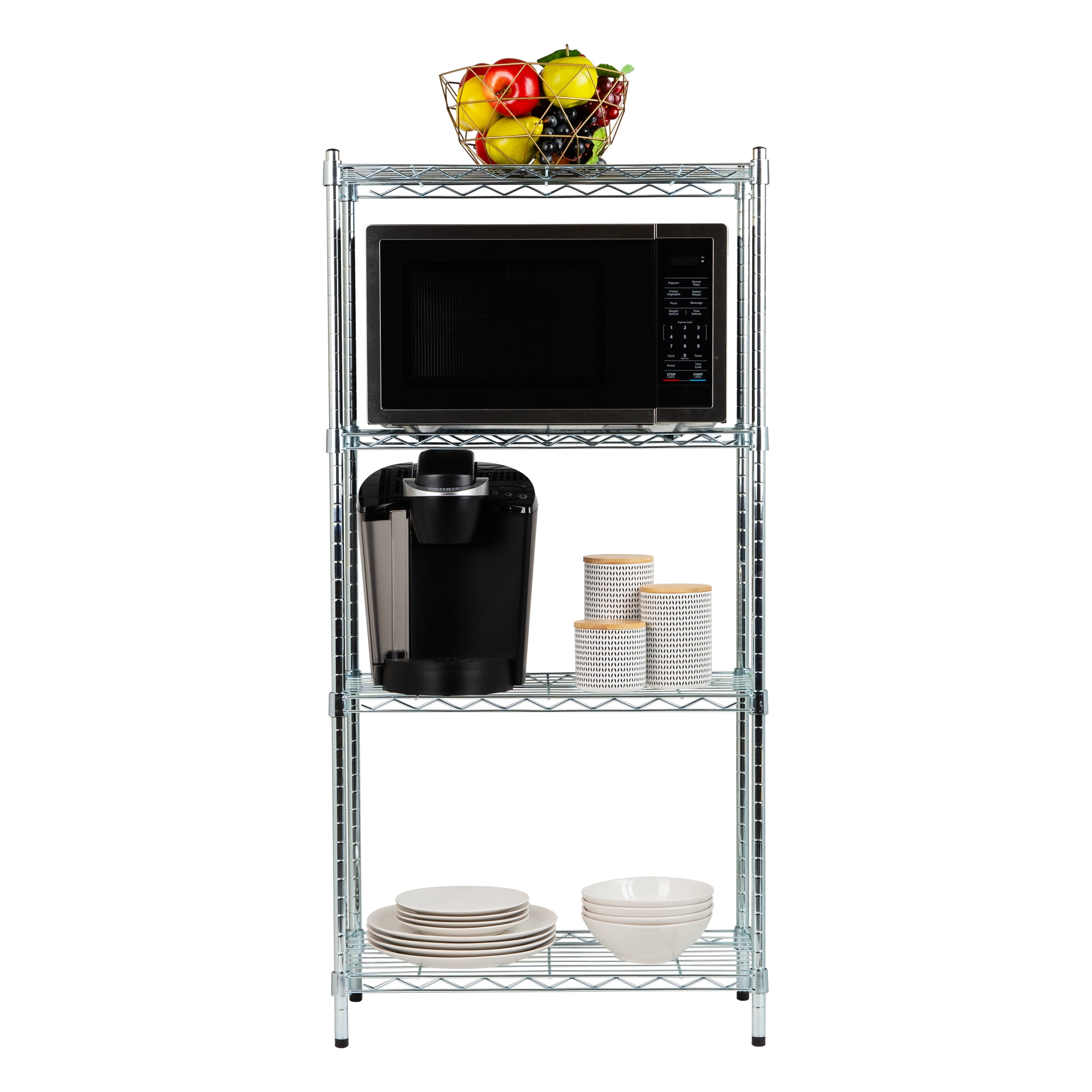 Mind Reader Storage Shelves, Garage Shelving, Storage Shelf, Pantry Org, Adjustable, Metal