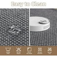 thumbnail image 5 of Bath Mat-Super Absorbent Chenille Bathroom Mats-Rubber Backed Bath Mats for Bathroom Non Slip, Easy Clean Bathroom Rugs Front of Bathtub,Shower Room,Sink-24×36, Grey&Darkgrey, 5 of 12