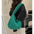thumbnail image 6 of Kukuzhu Women Soft Quilted Shoulder Bag Lightweight Quilted Tote Bag Nylon Padded Hobo Purse Quilted Down Padding Handbag, 6 of 7