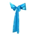 thumbnail image 2 of Walbest Elegant Satin Chair Sash Bow Wedding Chair Ribbon Party Chairs Back Tie Bands, for Party & Events Supplies Baby Shower Trade Show Chair Decoration, 2 of 7
