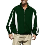 Pro Celebrity Men Phenom 833 Long-Sleeves Jacket (Dark Green & White, 3X-Large)