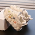 thumbnail image 3 of huajiao Toddler Kids Lace-Up Chunky Platform Sneakers Round Toe Lo𝐰 Top Breathable Dad Shoes Comfortable Non-Slip Sport Shoes, 3 of 8