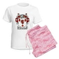 thumbnail image 6 of CafePress - Shields Coat Of Arms Women's Light Pajamas - Women's Short Sleeve Print T-Shirt and Pants Light Cotton Pajama Set, 6 of 7