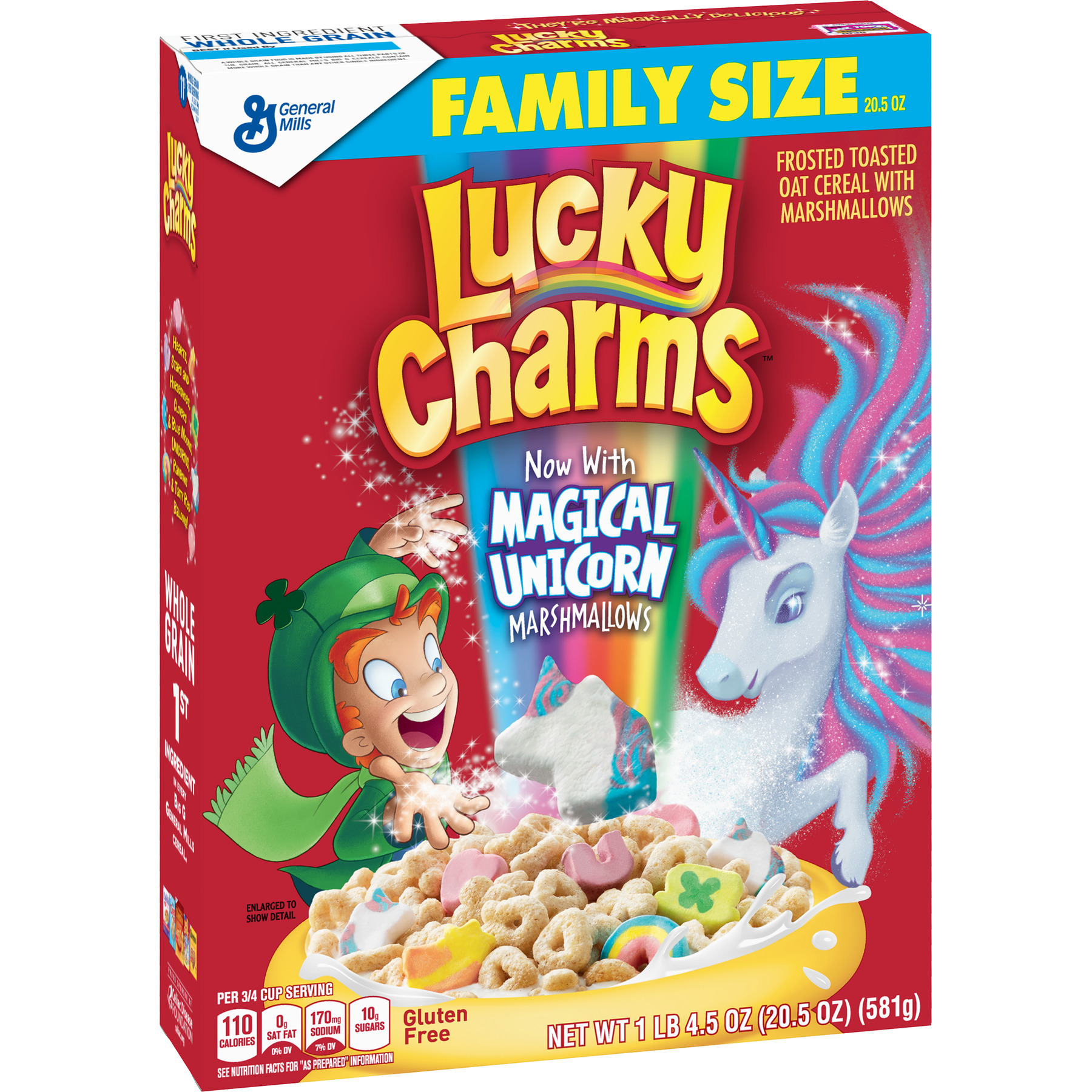 Lucky Charms, Marshmallow Cereal, Gluten Free, 20.5 oz - image 2 of 10