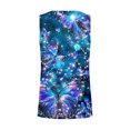 thumbnail image 5 of GERsome Tank Top for Women Summer Floral Tank Pleated Crewneck Sleeveless Tunic Flowy Loose T-Shirts S-5XL, 5 of 6