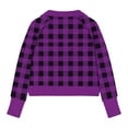 thumbnail image 4 of Nskgu Girls Half Zipper Sweatshirts Cute Trendy Fall Pullover Crop Tops for Teen Girls Plaid Long Sleeve Sweater Clothes Thumb Hole Preppy Clothes, 4 of 4