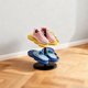 thumbnail image 4 of Zapatero con forma de mariposa | Organizador de plástico desmontable y fácil de montar para espacios estrechos | Almacenamiento para recibidores, dormitorios y apartamentos | Blanco y multicolor, 4 of 6