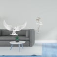 thumbnail image 2 of Escultura de resina de bailarina angelical elegante, adorno de bailarina para oficina, dormitorio, estantería, pasillo, chimenea, entrada., 2 of 8