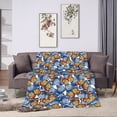 thumbnail image 7 of KLL Fleece Blanket Plush Throw Blanket Colorful Butterfly1 ,Soft Fuzzy Cozy Flannel Blanket for Couch Sofa Bed.(60"x50" ), 7 of 7