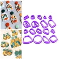 thumbnail image 2 of 18 Pieces Plastic Polymer Clay Cutters Earring Making Kit Shapes Kids Molds, 2 of 7