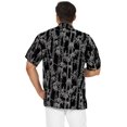 thumbnail image 5 of HAPPY BAY Men's Hawaiian Shirt Vacation Beach Shirts Casual Button Down Short Sleeve Dress Shirts for Men M Sable, Palm Tree, 5 of 6