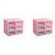 thumbnail image 1 of Caja de zapatos de color caramelo de 12 piezas, caja de almacenamiento de zapatos de plástico transparente, cajón de almacenamiento de gabinete de zapatos rectangular rosa, 1 of 5