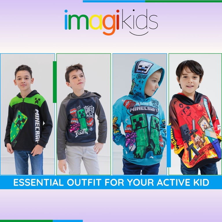 Minecraft Boys' Fleece Hooded Sweatshirt photo 3