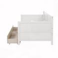 thumbnail image 4 of Twin Size Pine Wood Daybed with Storage - White|Adaptable Any Place, 4 of 26