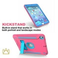 thumbnail image 3 of iPad Air 2 Case with Soft Screen Protector, Dteck Heavy Duty Shockproof Three Layer Plastic and Silicone Protective Cover with Kickstand For Apple iPad Air 2 (A1566/A1567), Rose/Blue, 3 of 6