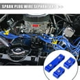 thumbnail image 2 of Unique Bargains 4 Set 8mm Car Auto Engine Spark Plug Wire Separator Looms Divider Organizer Clamp Aluminum Alloy Blue, 2 of 7