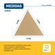 thumbnail image 5 of Malla Sombra Velaria 6x6x6 - Triangular Beige - Mallasombra para Exteriores - Bastillas Dobles Reforzadas - Protección 90% Rayos UV - Lonasombra - Velaria 6x6x6 Beige, 5 of 7