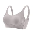 thumbnail image 2 of Swuxness Women's Thin Push Up Wireless Bra, Women's Bras, Women's Plus Size No Underwire Lightweight Breathable Soft Shaping Seamless Everyday Bra Gray, M, 2 of 4