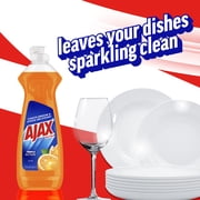 Ajax Ultra Triple Action Dishwashing Liquid Dish Soap, Orange Scent, 12.4 Fluid Ounce