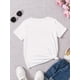 thumbnail image 2 of Girls' Cartoon Hearts Print Short Sleeve T-Shirt - Casual Crew Neck Tee with Slight Stretch, Cotton Knit Fabric (95% Cotton, 5% Spandex) for Summer - Regular Fit Knit Tops for Ages 12 and Under, 2 of 6