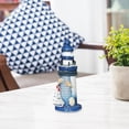 thumbnail image 6 of Yvsxxv Handmade Nautical Wooden Lighthouse Ornament Sailboat Decor for Coastal Home Decoration, 1 Pack, 6 of 7