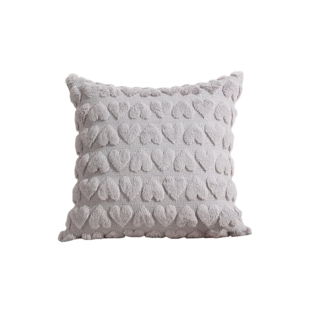 Decoración Del Día de San Valentín Tiro Diario de San Valentín 17.71x17.71 Pulgadas para la Decoración Del Día de San Valentín Día de San Valentín Rojo Suave de Lana Artificial Amor Funda de Almohada