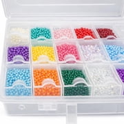 Hawk 8.75 X 5 X 2 Clear Plastic Craft Box With 22 Storage Sections - Tj8798-clear