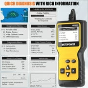 MOTOPOWER Car OBD2 Code Reader OBD2 Scanner Engine Fault Code Reader Car Diagnostic Scan Tool