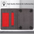 thumbnail image 3 of Universal Case for 7.9-8.7 inch Tablet, GSFY Stand Folio Protective Cover for 7.9/8.0/8.3/8.4/8.7 inch Touchscreen Tablet with Multiple Viewing Angles Document Card Pocket - Red, 3 of 7
