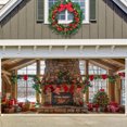 Christmas Garage Door Banner Large Hanging Door Cover Christmas Garage