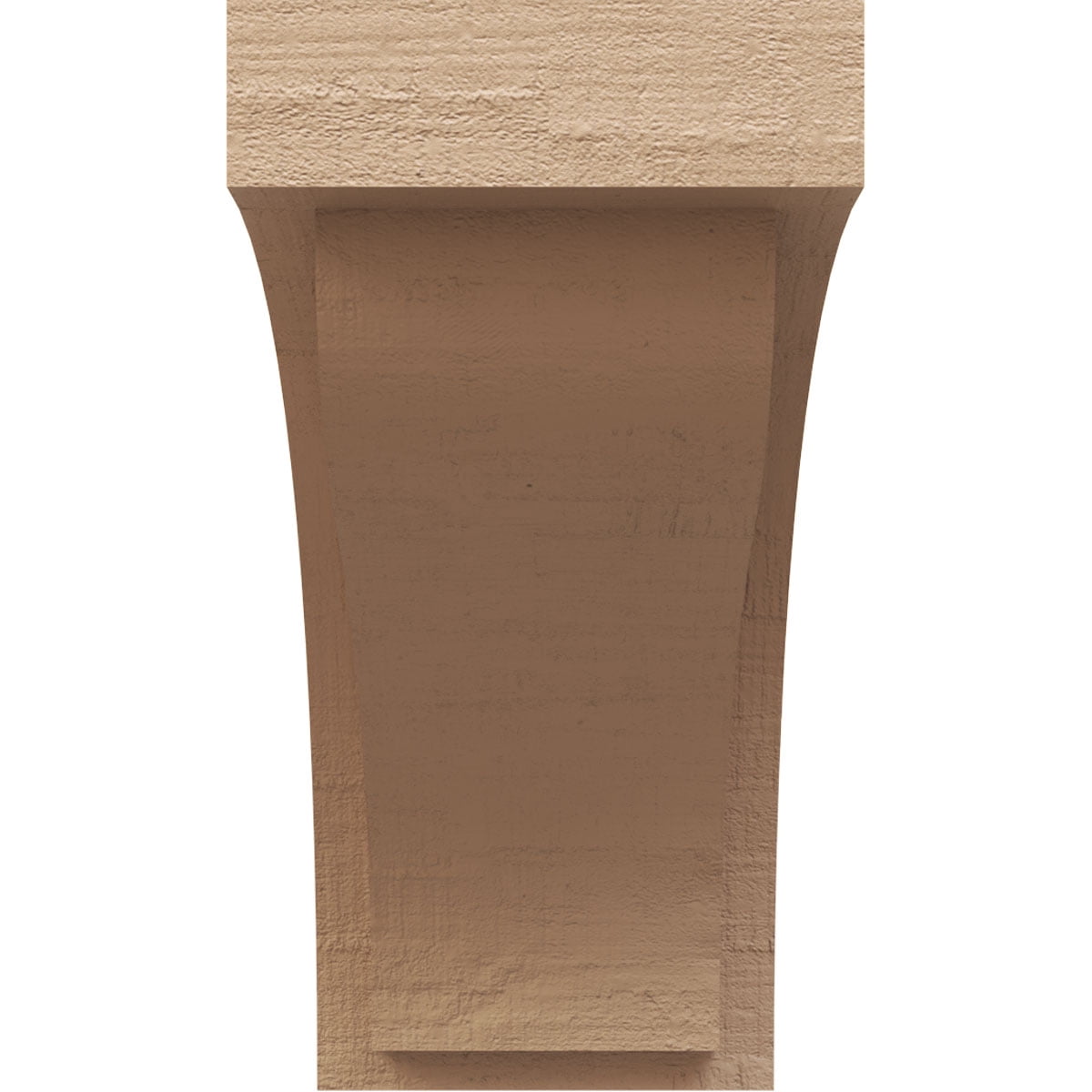 8"W x 16"D x 16"H Classic Helena Rough Cedar Woodgrain TimberThane Corbel, Primed Tan