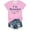 Pink, variant on EnJoCho Women's Plush Size Tops Women's Fashion Casual Letter Printed Round Neck Short Sleeve Top T Shirt Casual Plus Size Blouse Going Out 2024 Trendy Active Wear Tops