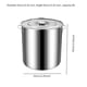 thumbnail image 2 of Olla de acero inoxidable para cocinar en casa, olla profunda, fácil de limpiar, cómoda, grande, para sopa, para conservas de pasta, para comedores 30 centímetros, 2 of 8