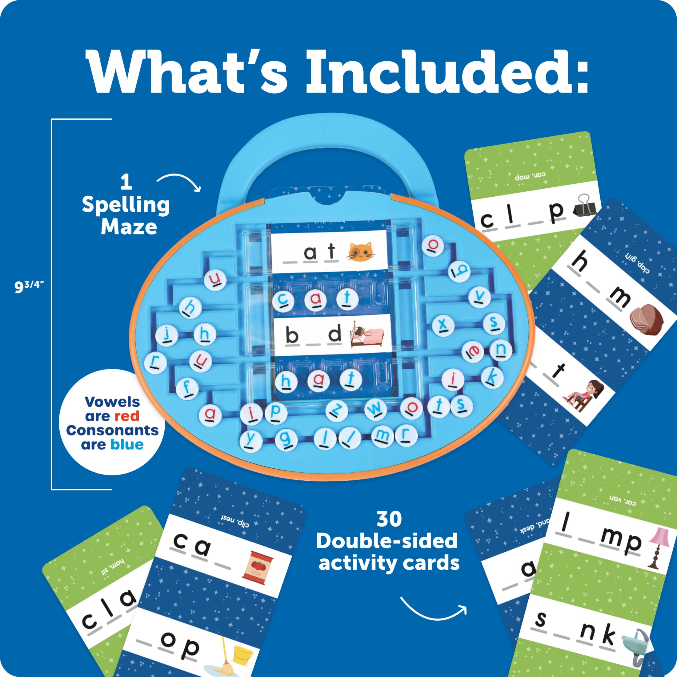 Learning Resources Skill Builders Spelling Maze,  Alphabet Flash Cards, Ages 5+