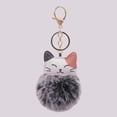thumbnail image 4 of Mohdy Plush Pom-Pot Keychain Cat Keychain Black,Cute and Fashionable Keychain Bag Charming Car Keychain Toy Keyring Doll Toy Handmade Cat Plush Ball Keychain,Material:Plush, 4 of 4