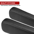 thumbnail image 4 of KBH 2 PCS Car Front Seat Armrest Covers for 2001-2006 Honda CR-V Accessories, Auto Arm Rest Protector Cover Replacement, Black Leather Interior, 4 of 7