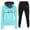 Sky Blue2, variant on Plebaso Women's Tracksuit Set 2 Piece Outfits Cowl Neck Hoodie Jogger Pants Sweatsuit Activewear Sets