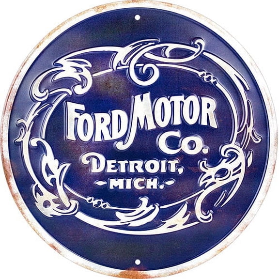 Ford Motor Company Detroit Michigan Circlular Sign