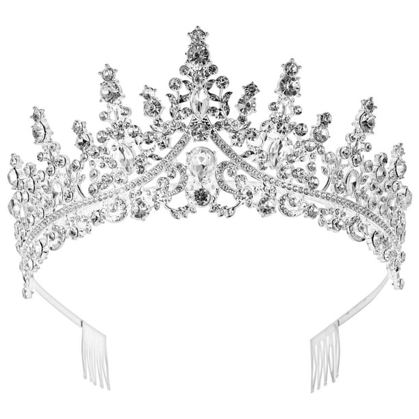 KAKOWELY Tiara nupcial corona mujer corona boda corona graduación tocado corona nupcial diadema