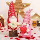thumbnail image 4 of Bonitos Gnomos De Peluche, Adorno De Mesa Para El Hogar, 2 Uds., Muñeco Sin Rostro Para El Día De San Valentín, Adorno De Mesa Para El Hogar, Lindos Gnomos De Peluche,, 4 of 8