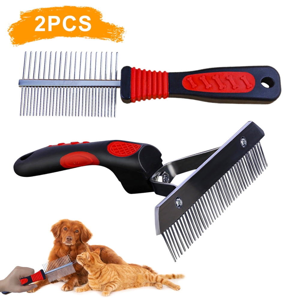 SNNROO Pet Grooming Brush Undercoat Rake Flea Comb Dog Brushes for ...