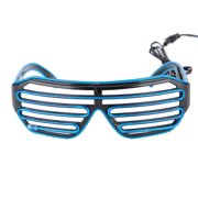 EL Wire Flash Glass LED Light Glow Glasses Fluorescent Dance Party Prop (Blue) Sarapandan
