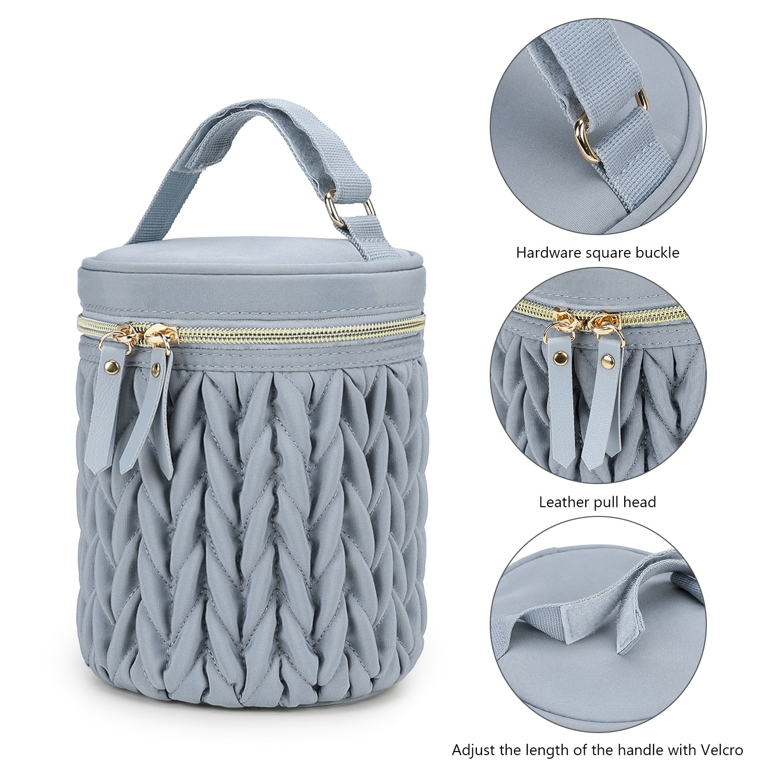 Insulated Baby Bottle Bag, 5.5"×7.48" Breastmilk Cooler Bag with Food-Grade PEVA Lining, Waterproof 300D Polyester Milk Bottle Tote for Nursing Mom, Multi-Use Insulated Lunch Bag for Work/Picnic/Camp