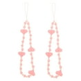 thumbnail image 1 of 2pcs Wrist Hand Strap Grip Lanyards Loving Heart Decors Heart Shape Beads Lanyards, 1 of 7
