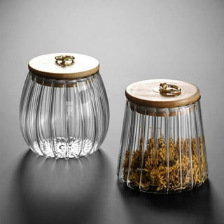 Zrwcvxy Glass Coffee Jar with Shelf,Glass Coffee Canisters with Bamboo Lid  and Spoon,3 * 48 OZ Ground Coffee Storage,with Airtight Clip Coffee Bean