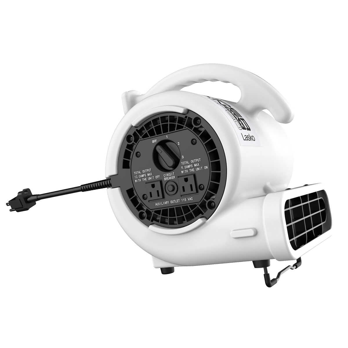 Lasko Super Fan Max Compact Air Mover with Blow Stand