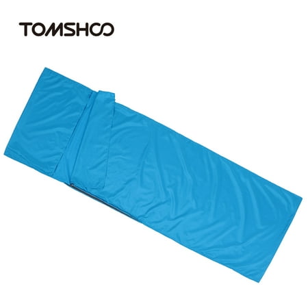 TOMSHOO 70*210CM Outdoor Travel Camping Hiking Polyester Pongee Healthy Sleeping Bag Liner with Pillowcase Portable Lightweight Business Trip