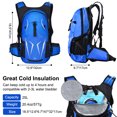 thumbnail image 2 of Large Capacity Cycling Backpack Lightweight Outdoor Sports Bike Riding Hydration Pack Backpack with 2L Water Bladder, Blue, 2 of 7