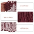 thumbnail image 4 of Unique Bargains Cheesecloth 35’’ x 157’’ Rustic Table Runner in Burgundy, 4 of 7
